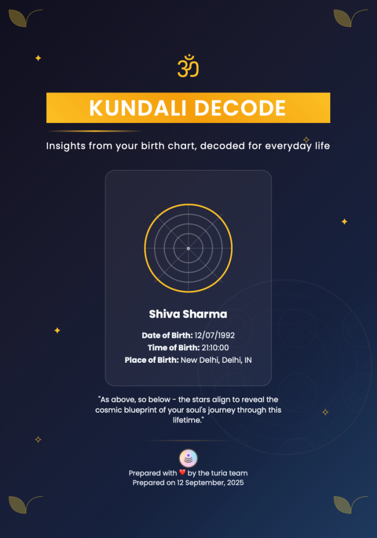 Kundali Report Preview